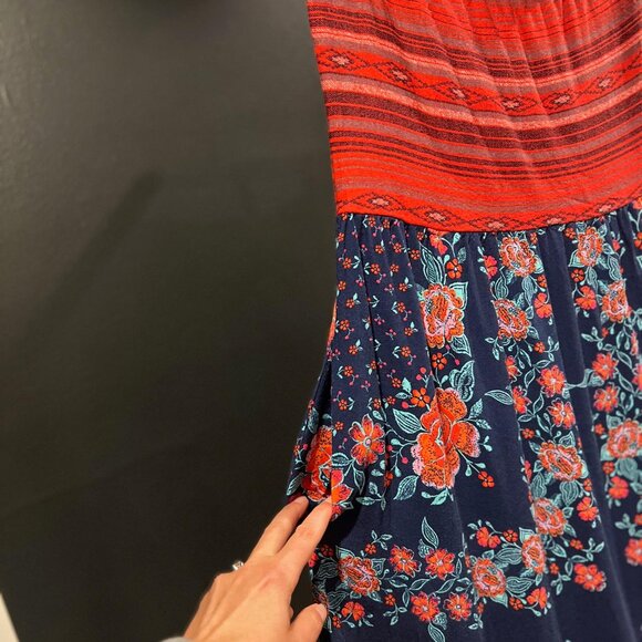 Boho Strapless Maxi Dress - Picture 3 of 4